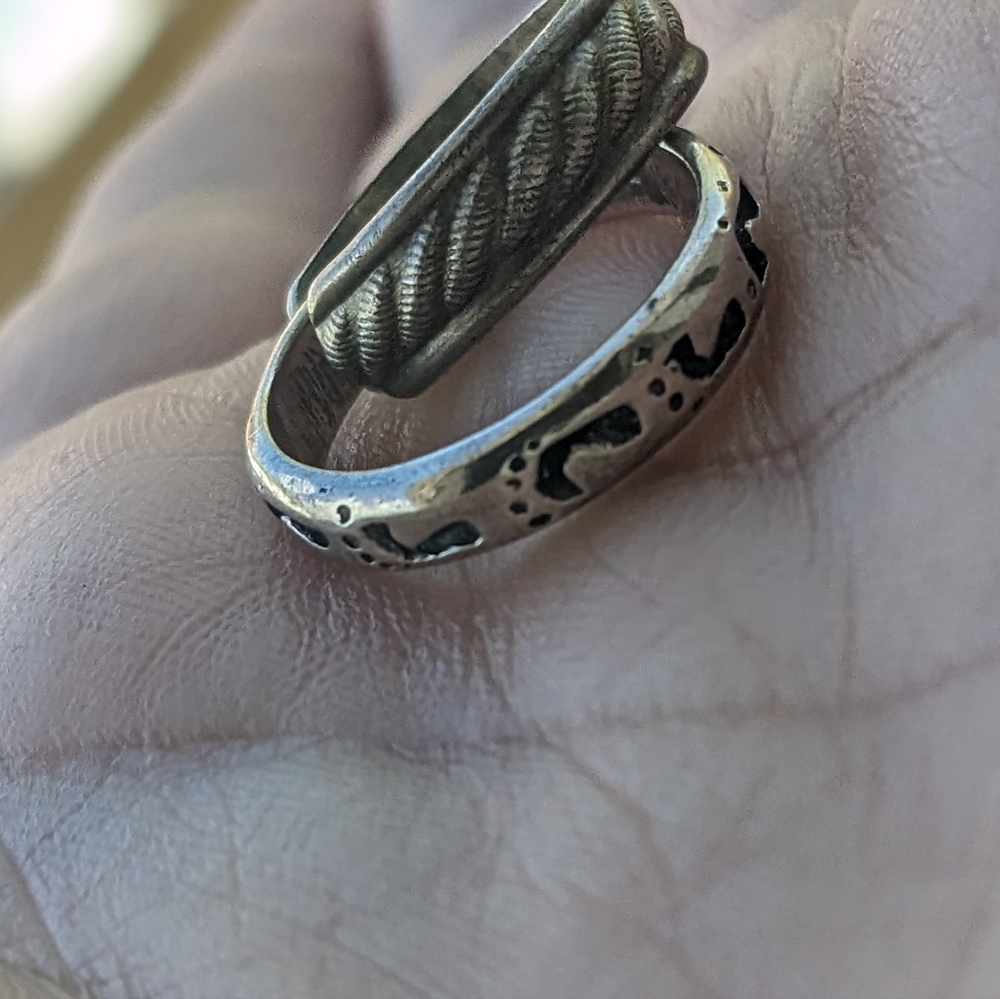Two Sterling Silver Knuckle/Toe Rings